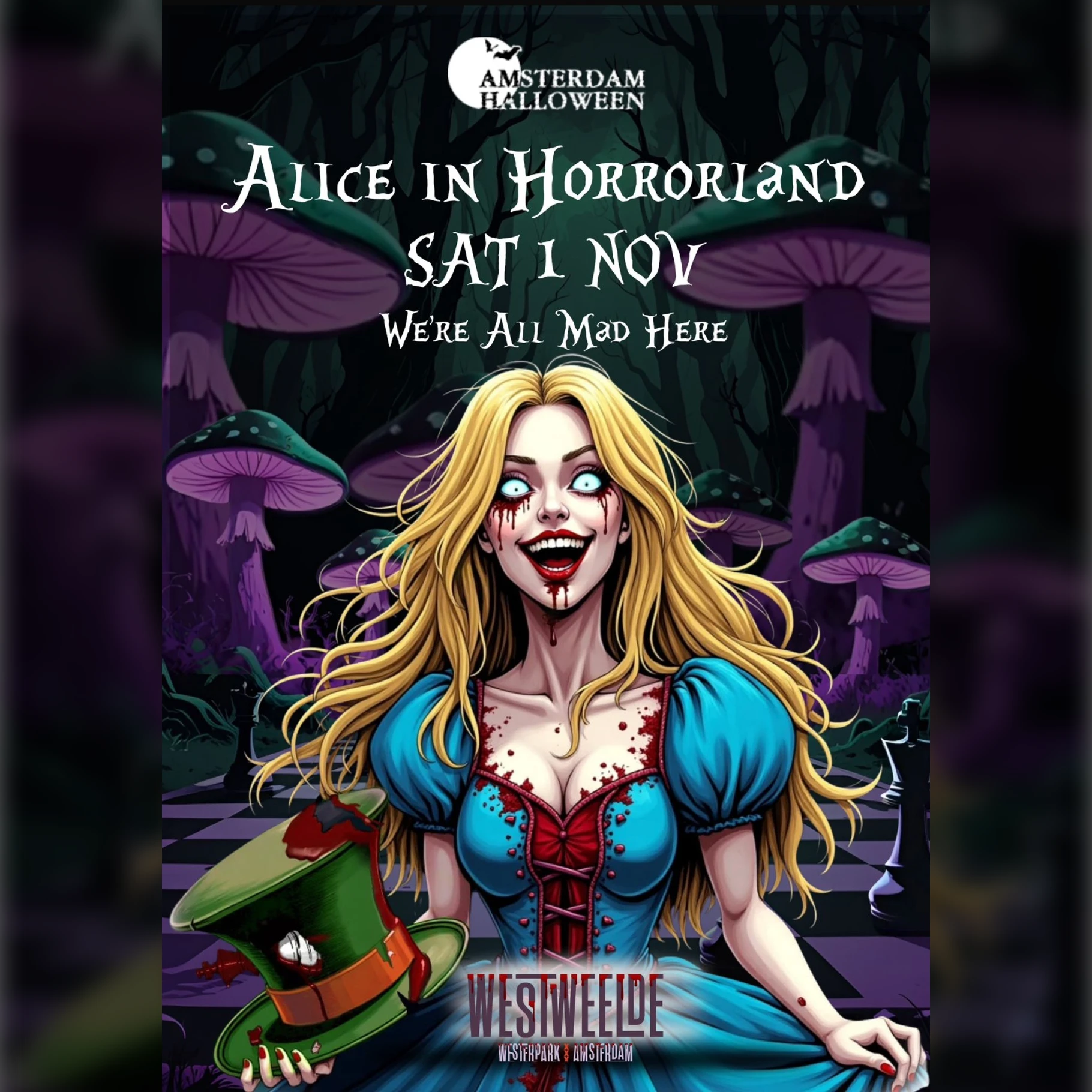 Amsterdam Halloween 2025: Alice in Horrorland
